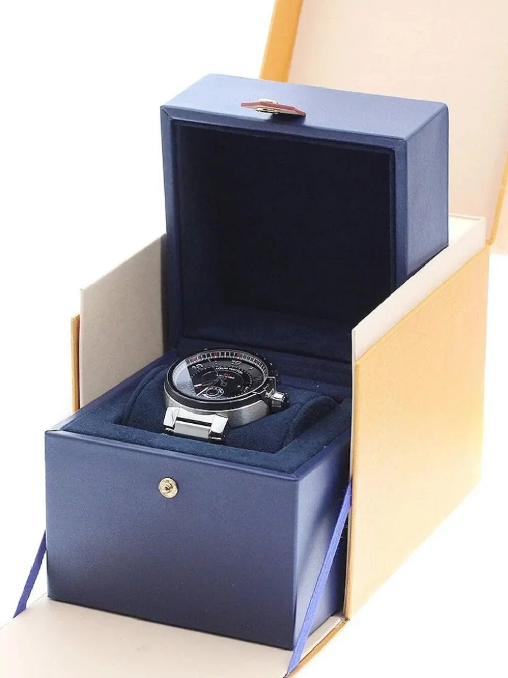 LOUIS VUITTON Tambour Evolution Q1156 GMT Automatic Men's Watch_962265